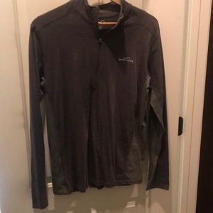 Eddie Bauer light weight long sleeve quarter zip